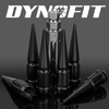 image:imageDYNOFIT 12mmx15 Wheel Spike Lug Nuts 4 x M12x15 Lug Nut 335 inch Tall Closed End Nuts Compatible with Acura Honda Chevy Hyundai Toyota Lexus MitsubishiChrome Pack of 2Black