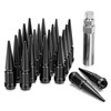 image:imageDYNOFIT 12mmx15 Wheel Spike Lug Nuts 4 x M12x15 Lug Nut 335 inch Tall Closed End Nuts Compatible with Acura Honda Chevy Hyundai Toyota Lexus MitsubishiChrome Pack of 2Black