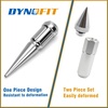 image:imageDYNOFIT 12mmx15 Wheel Spike Lug Nuts 4 x M12x15 Lug Nut 335 inch Tall Closed End Nuts Compatible with Acura Honda Chevy Hyundai Toyota Lexus MitsubishiChrome Pack of 2Silver