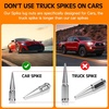 image:imageDYNOFIT 12mmx15 Wheel Spike Lug Nuts 4 x M12x15 Lug Nut 335 inch Tall Closed End Nuts Compatible with Acura Honda Chevy Hyundai Toyota Lexus MitsubishiChrome Pack of 2Silver