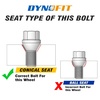 image:imageDynofit 5PCS M12x15 OE Lug Bolts Compatible with BMW12mmx15 Wheel Bolts 28mm Shank for E46 E90 E39 E60 E53 325iReplace OE610574 36136781150 36131095390