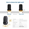 image:imagedynofit 202keys 1220 Aftermarket Wheel Lug Nuts Black ChromeBundle