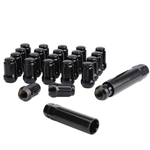 image:imagedynofit 202keys 1220 Aftermarket Wheel Lug Nuts Black ChromeBundle